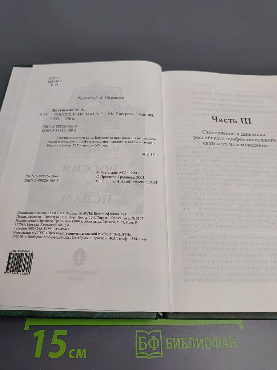 Россия и ислам. Том 3