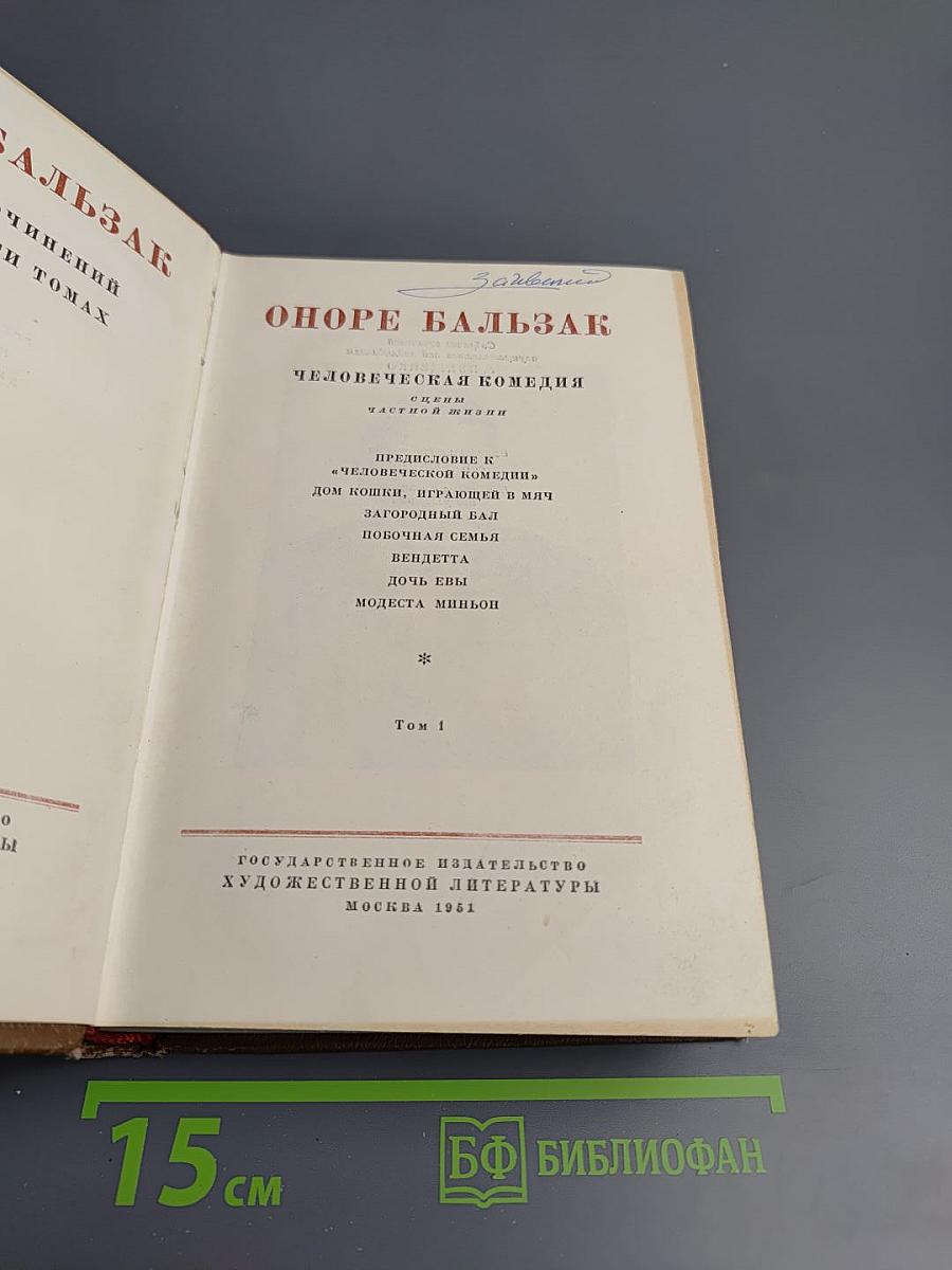 Человеческая комедия. Частная жизнь. Том 1