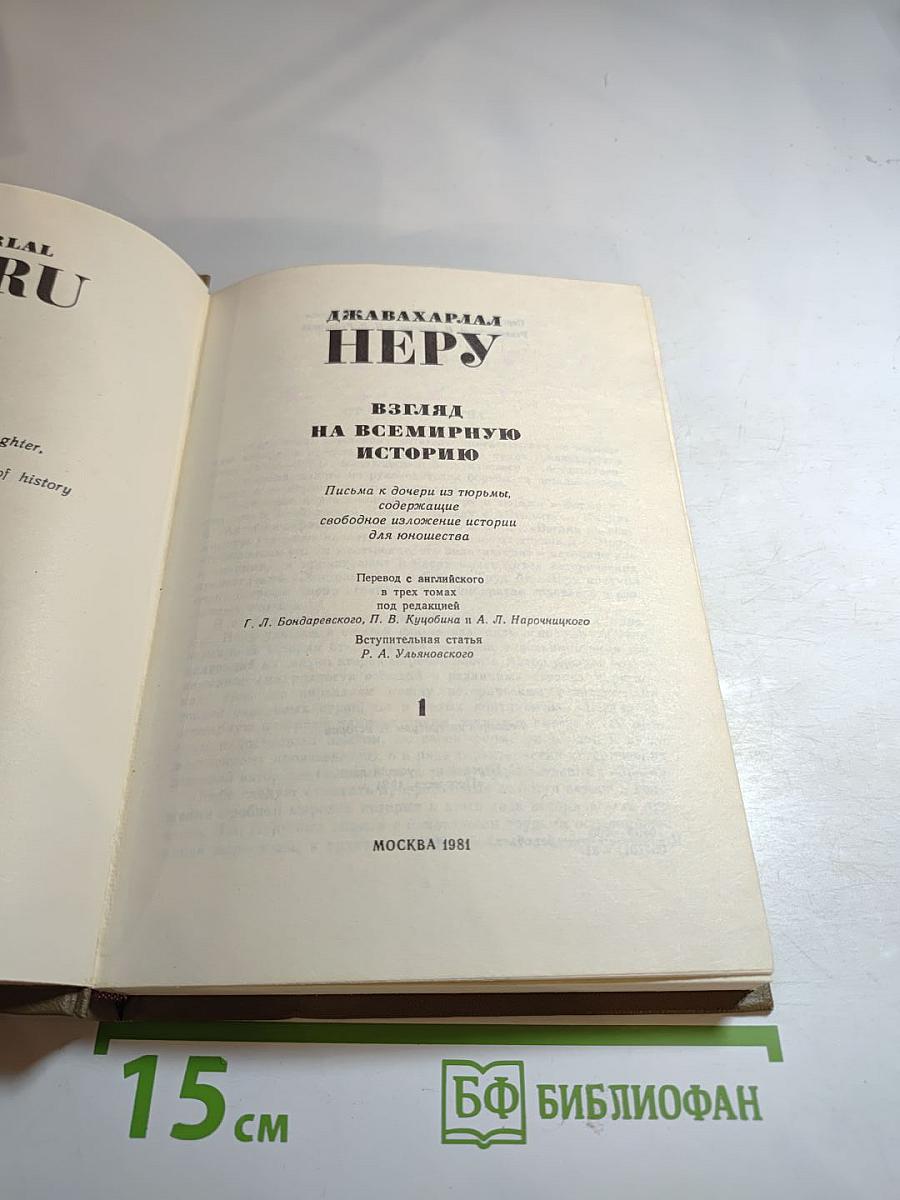 Взгляд на всемирную историю. Том 1