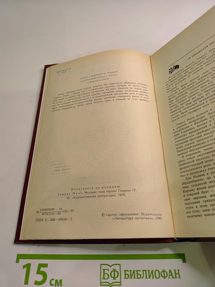 Молодые годы короля Генриха IV