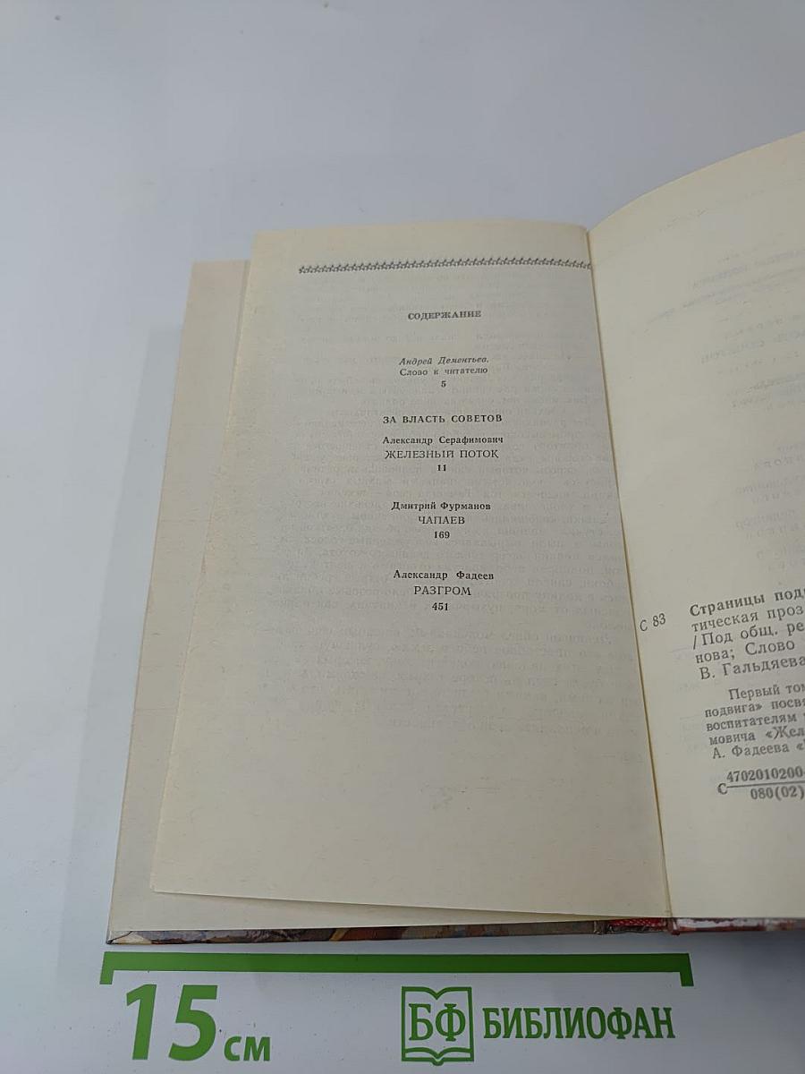 Страницы подвига. Том первый. За власть Советов
