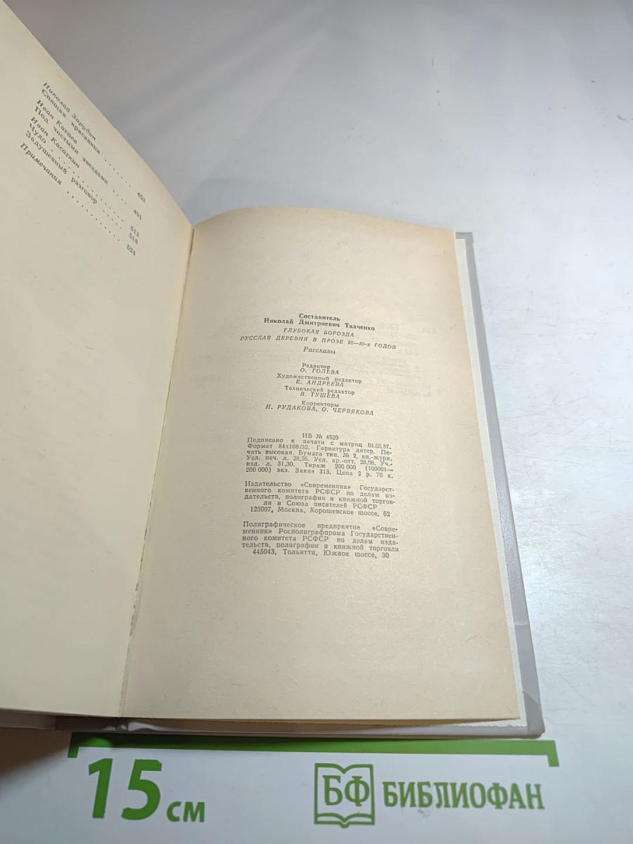 Глубокая борозда