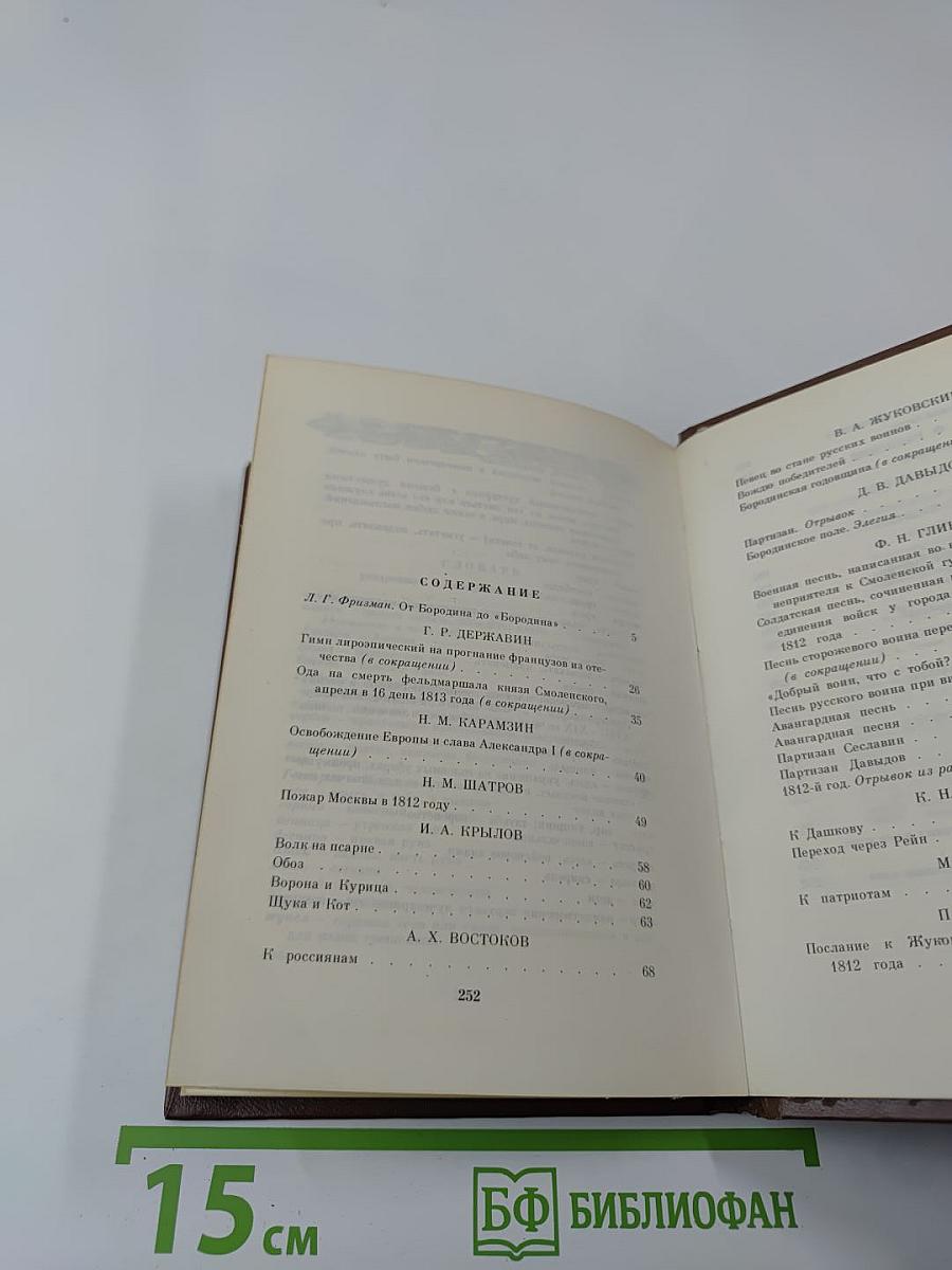Бородинское поле: 1812 год в русской поэзии (для старшего школьного возраста)