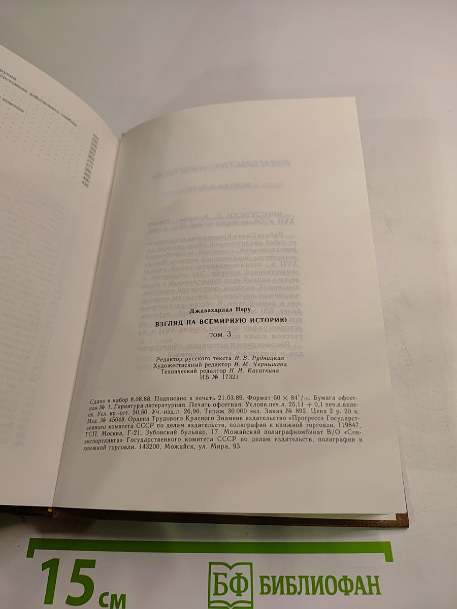 Взгляд на всемирную историю. Том 3