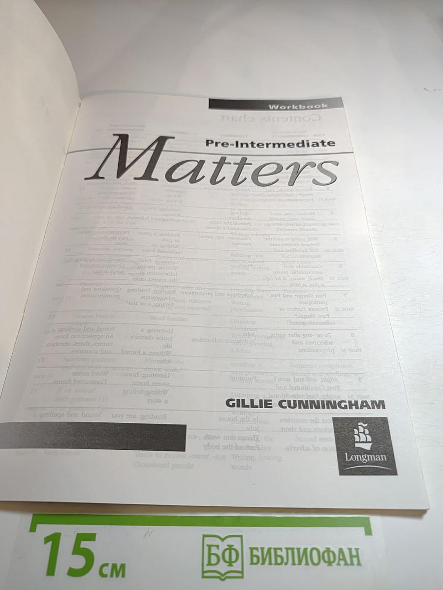 Matters Pre-Intermediate Workbook