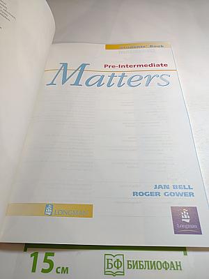 Matters Pre-Intermediate Students' Book