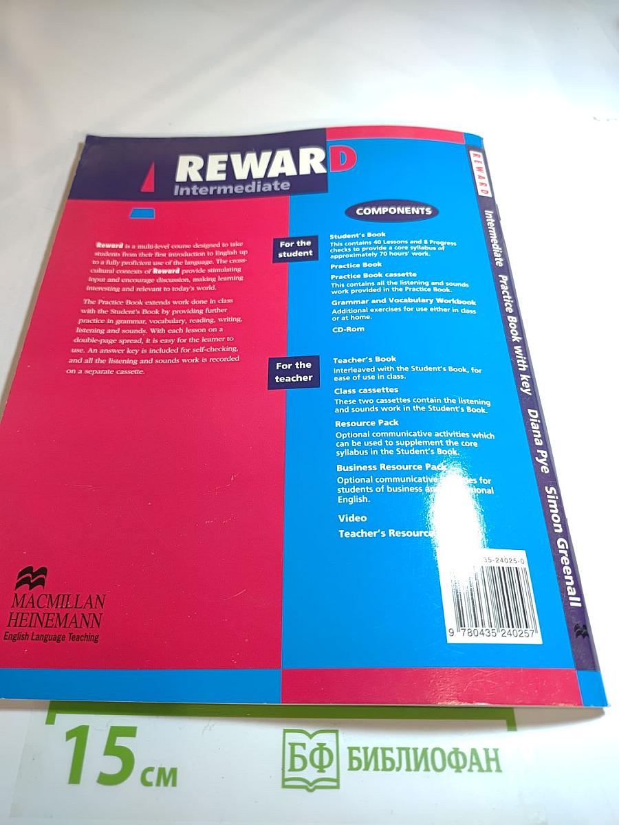 Reward Intermediate Practice Book With Key Edition