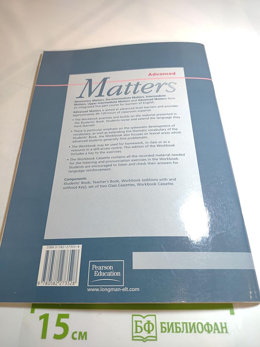 Matters Advanced Workbook WITH KEY