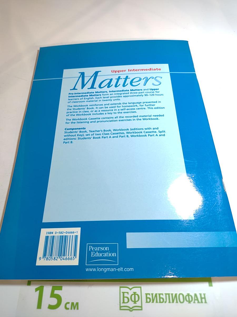 Matters Workbook Upper Intermediate WITH KEY