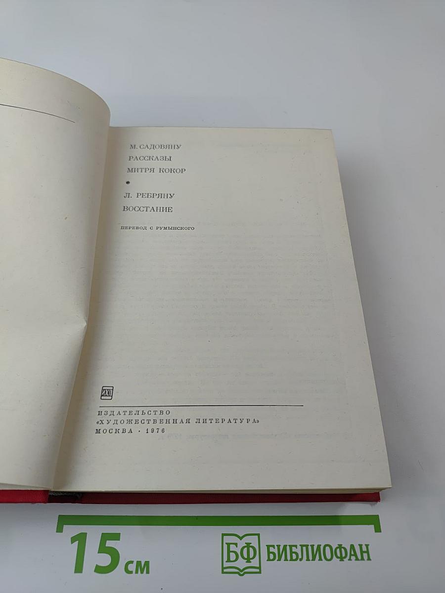 Рассказы Митря Кокор. Восстание