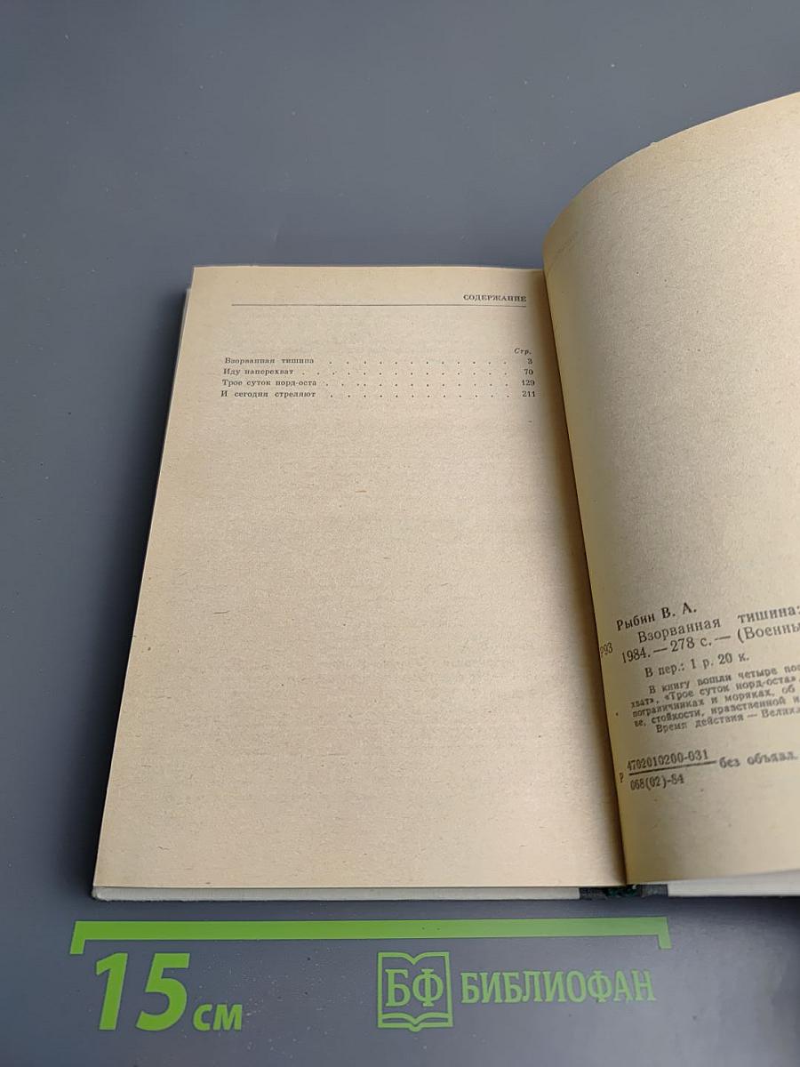 Взорванная тишина