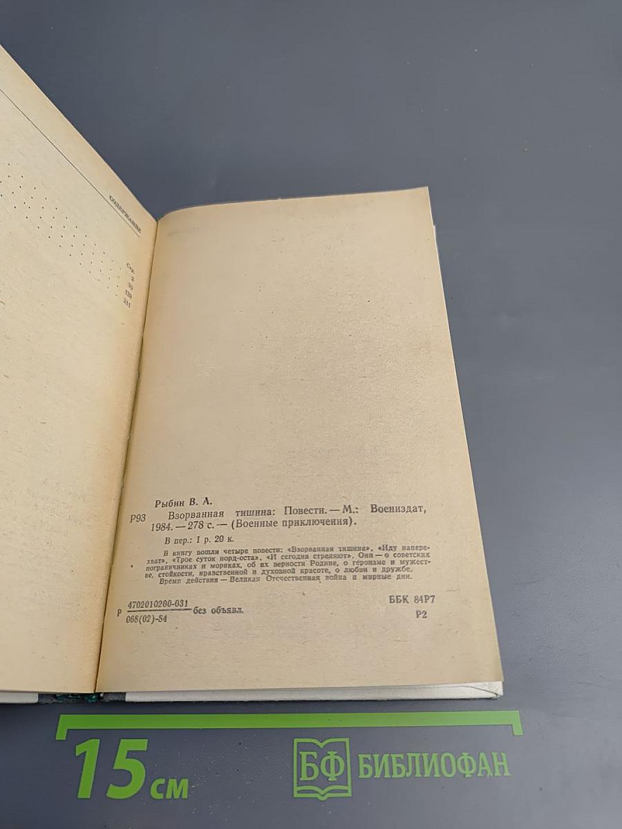 Взорванная тишина