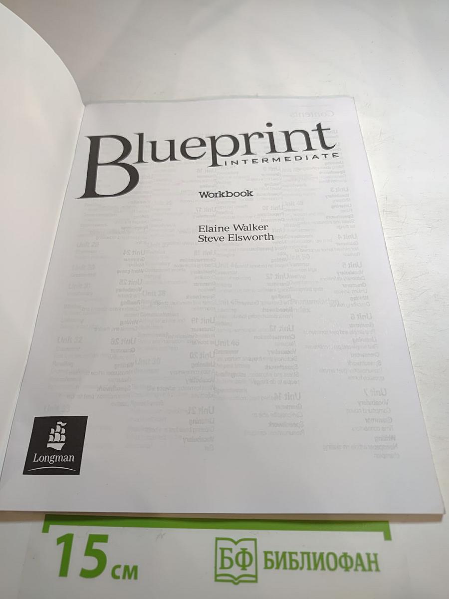 Blueprint Intermediate Workbook with Key