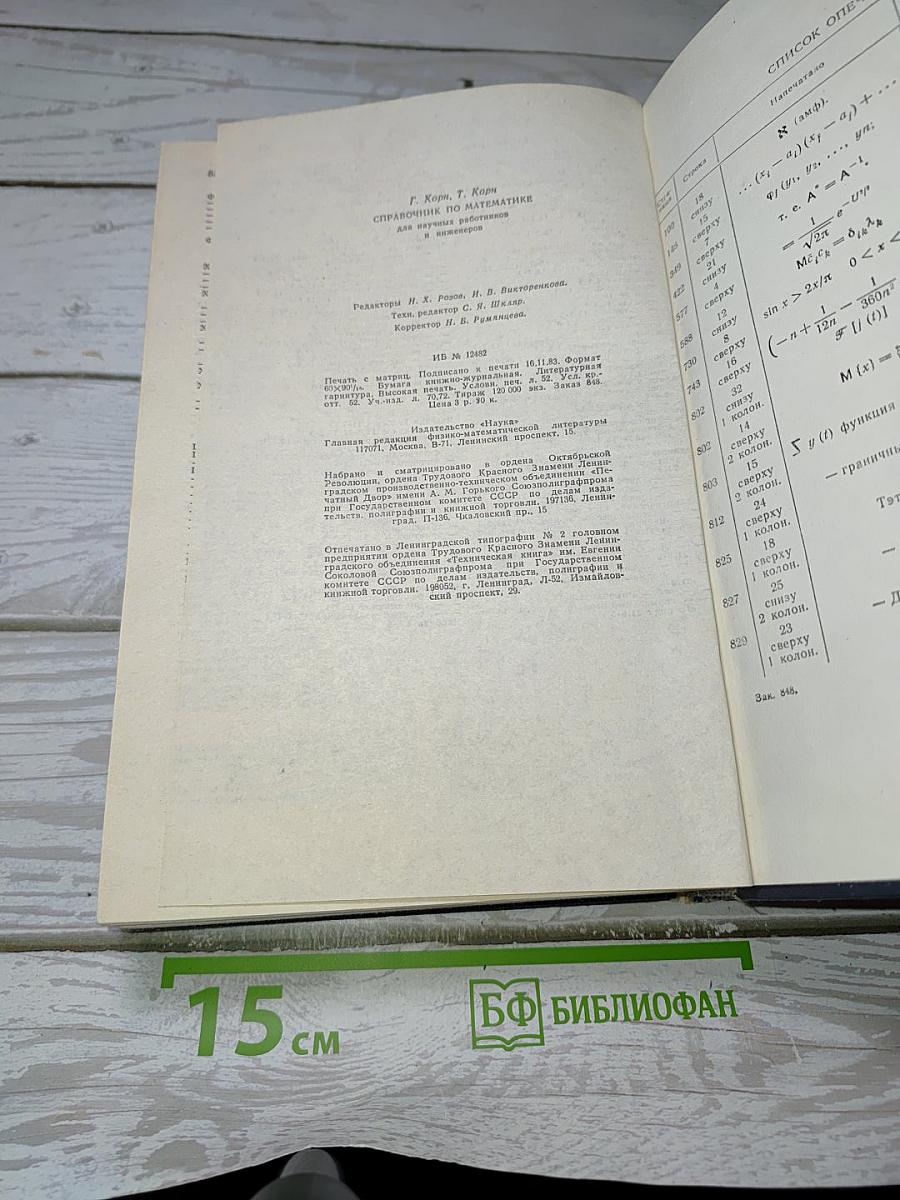 Справочник по математике