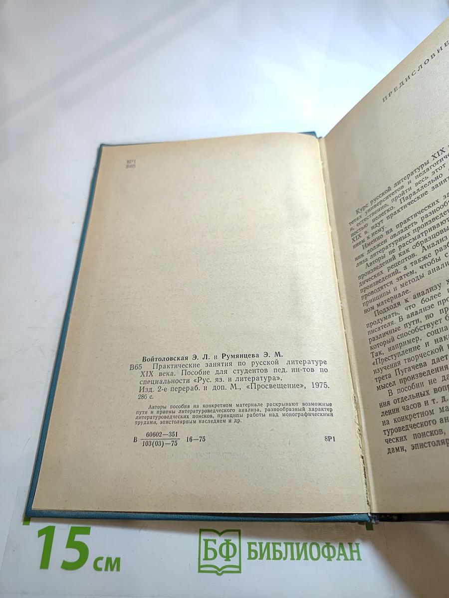 Практические занятия по русской литературе XIX века