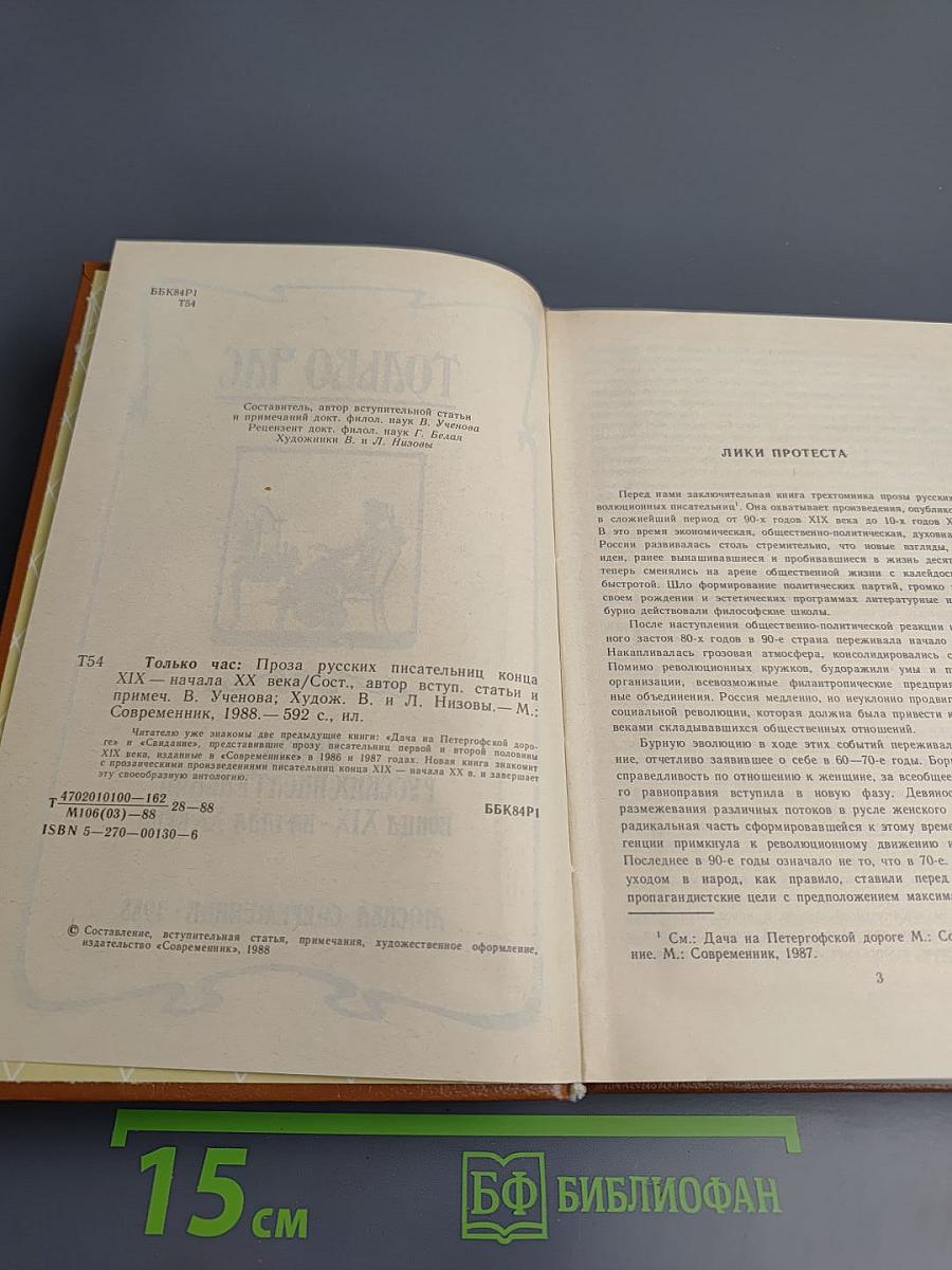 Только час: Проза русских писательниц конца XIX - начала XX века