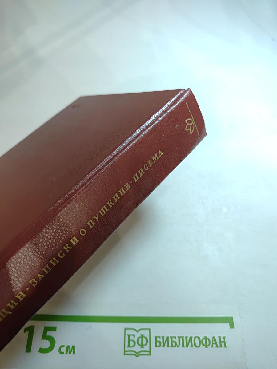 Записки о Пушкине. Письма