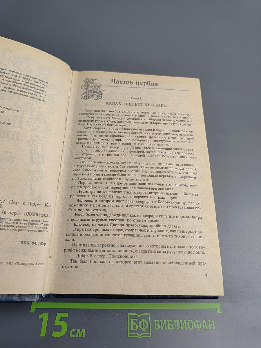 Парижские тайны, Том первый