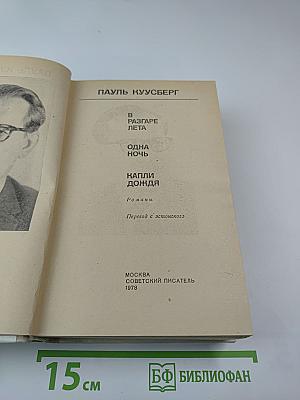 В разгаре лета. Одна ночь. Капли дождя