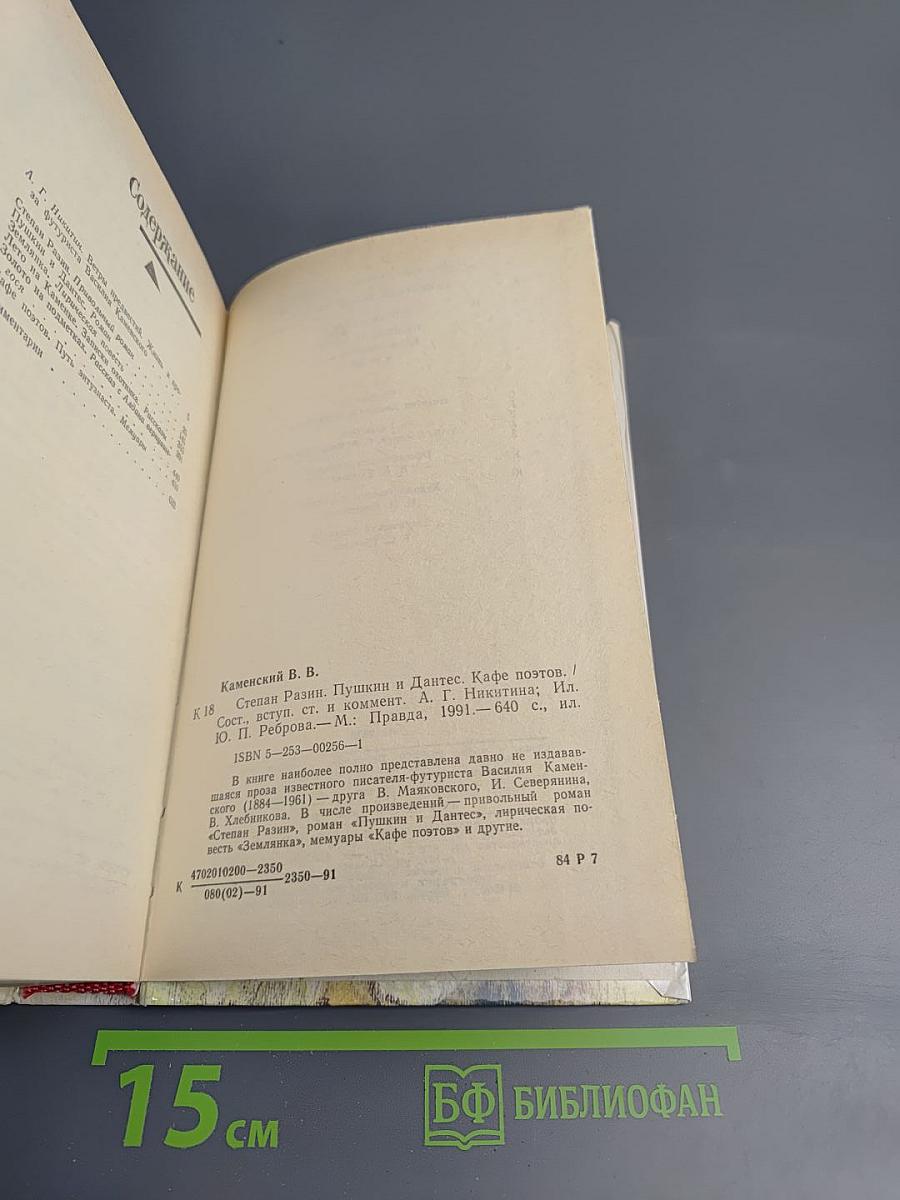 Степан Разин. Пушкин и Дантес. Кафе поэтов