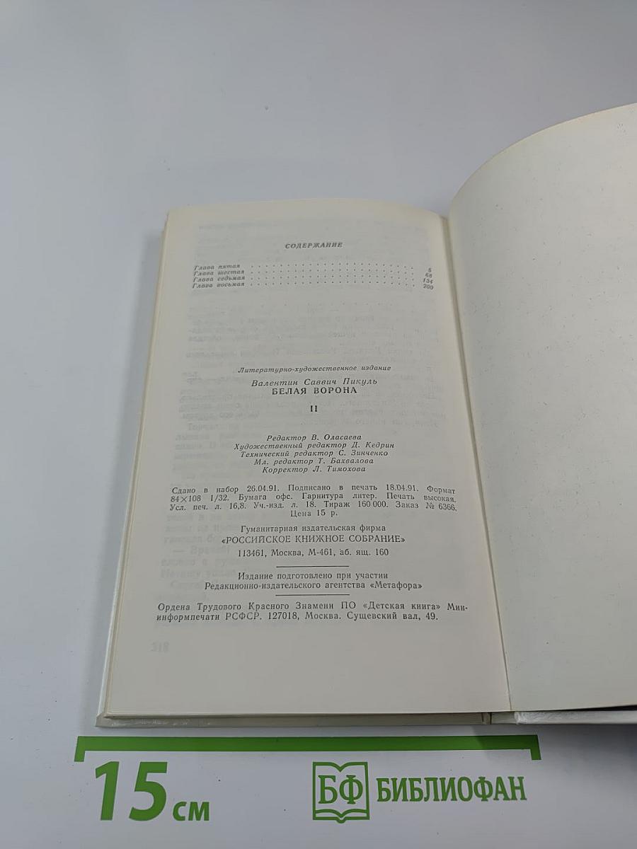 Белая Ворона. Роман. Том II