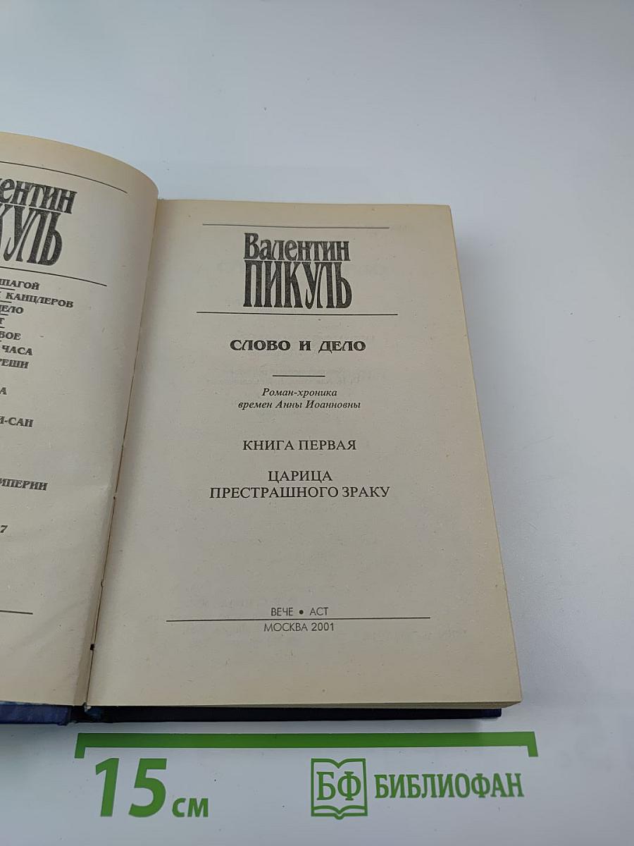 Слово и дело. Книга первая