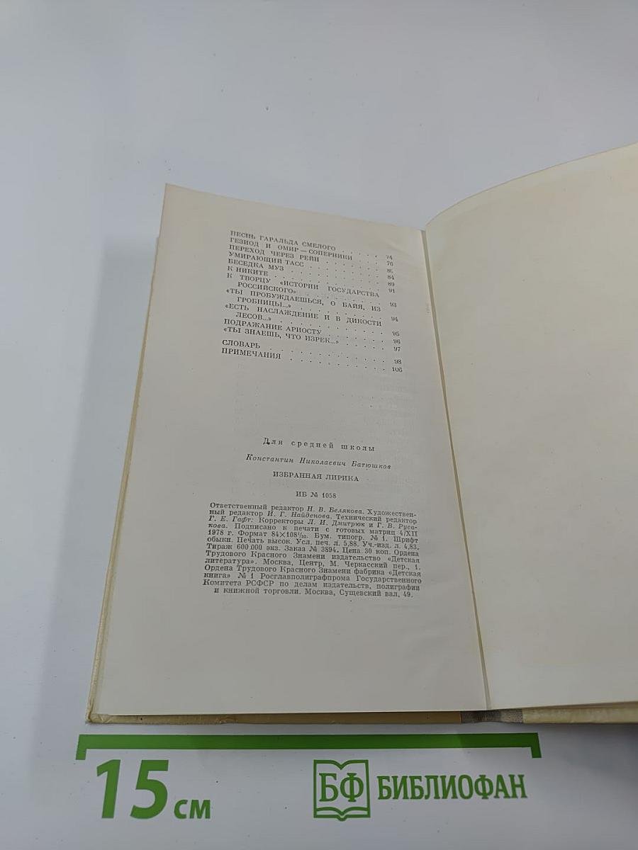 Избранная лирика. Для средней школы