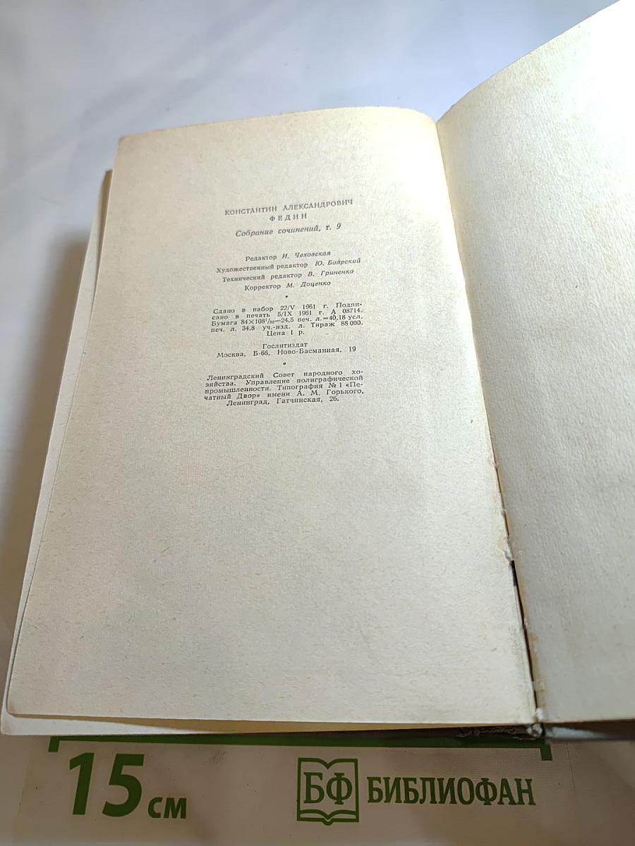 Собрание сочинений. Том девятый: Писатель. Искусство. Время