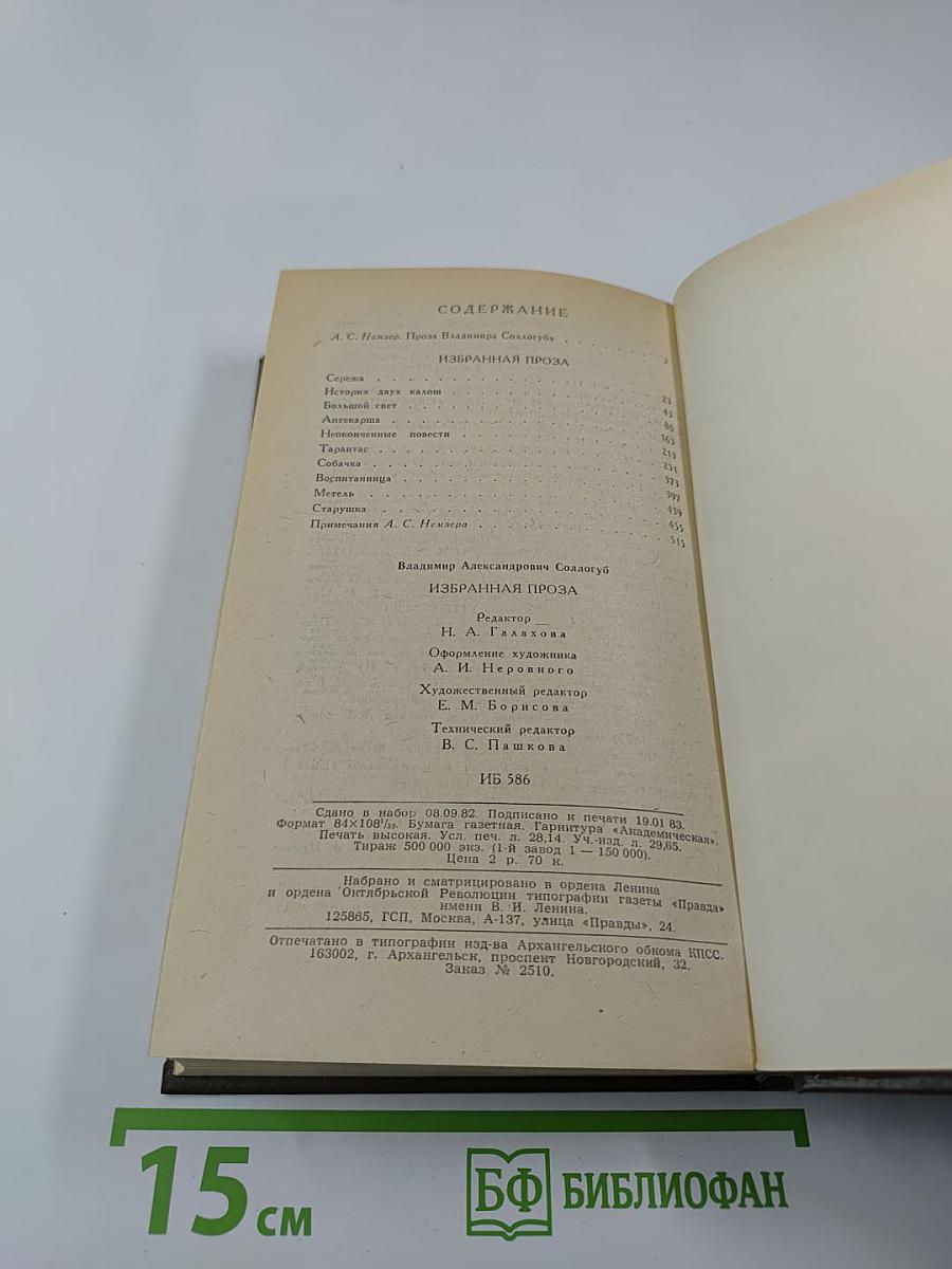 Избранная проза