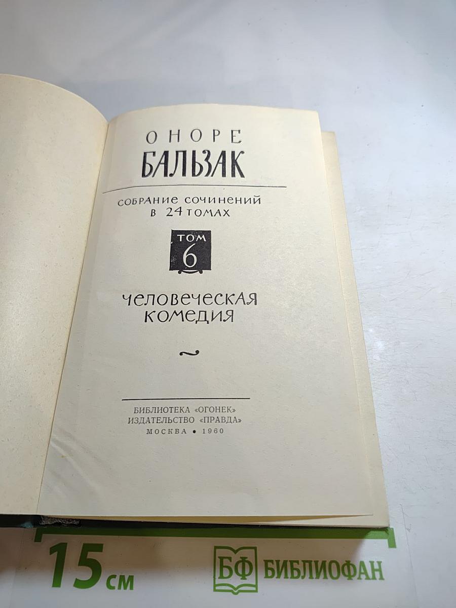 Человеческая комедия. Том 6