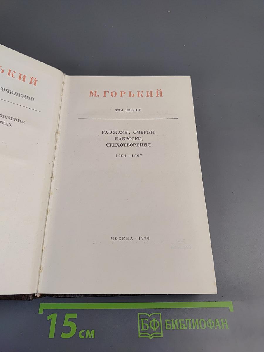 Собрание сочинений. Том Шестой: Рассказы, очерки, наброски, стихотворения 1901-1907