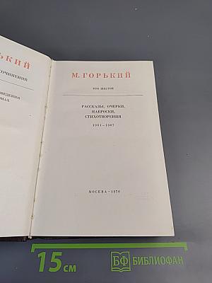 Собрание сочинений. Том Шестой: Рассказы, очерки, наброски, стихотворения 1901-1907