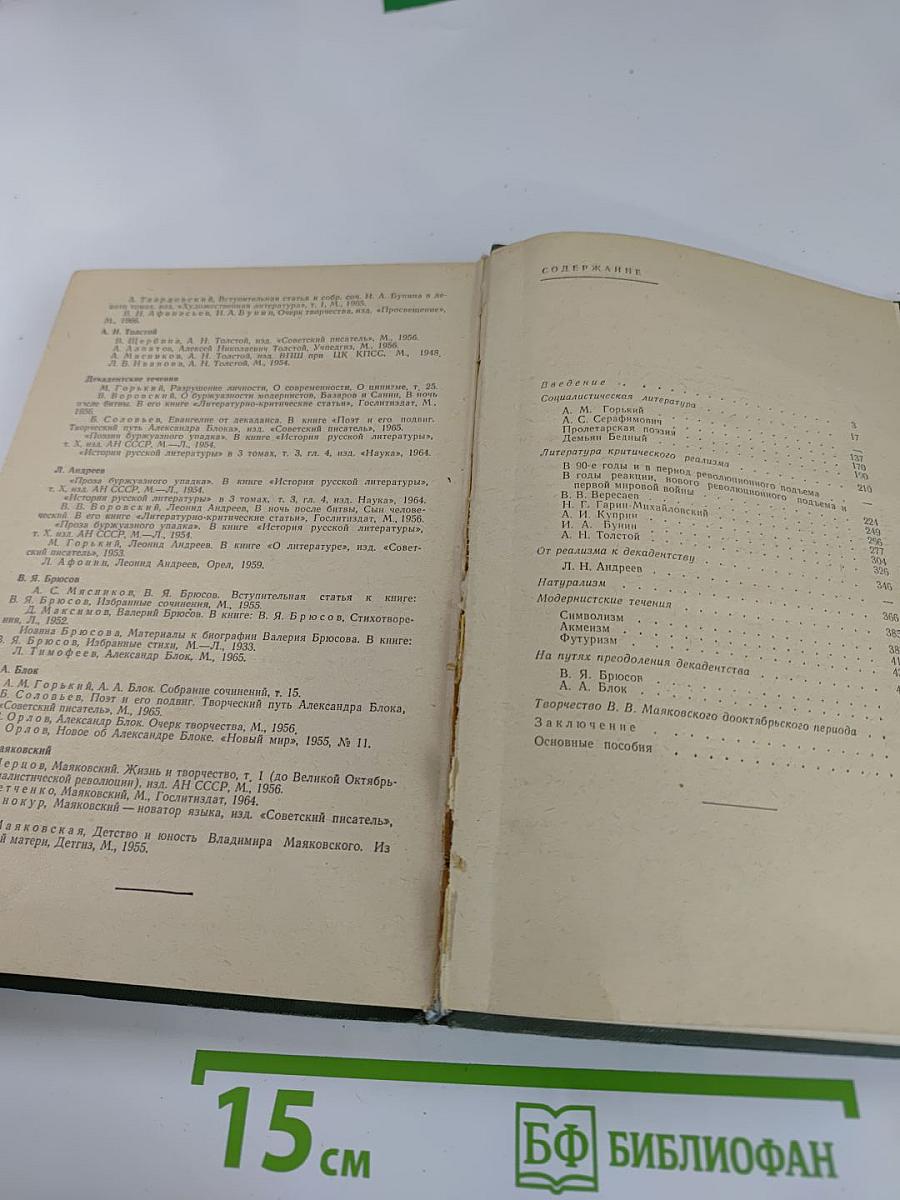 Русская литература XX века дооктябрьский период