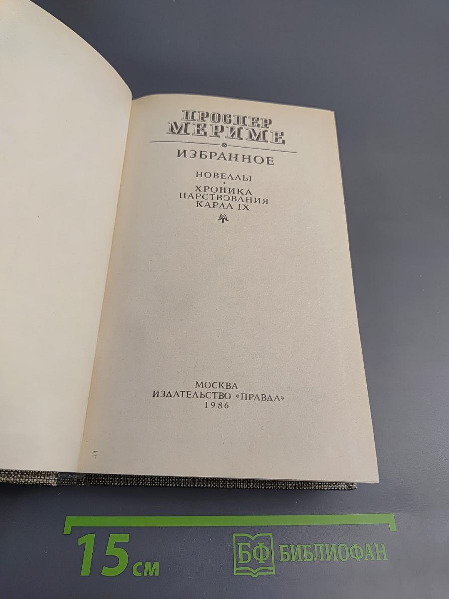 Избранное: Новеллы, Хроника царствования Карла IX