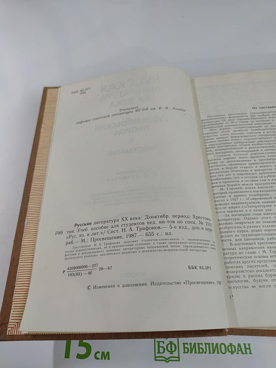 Русская литература XX века: Дооктябрьский период. Хрестоматия