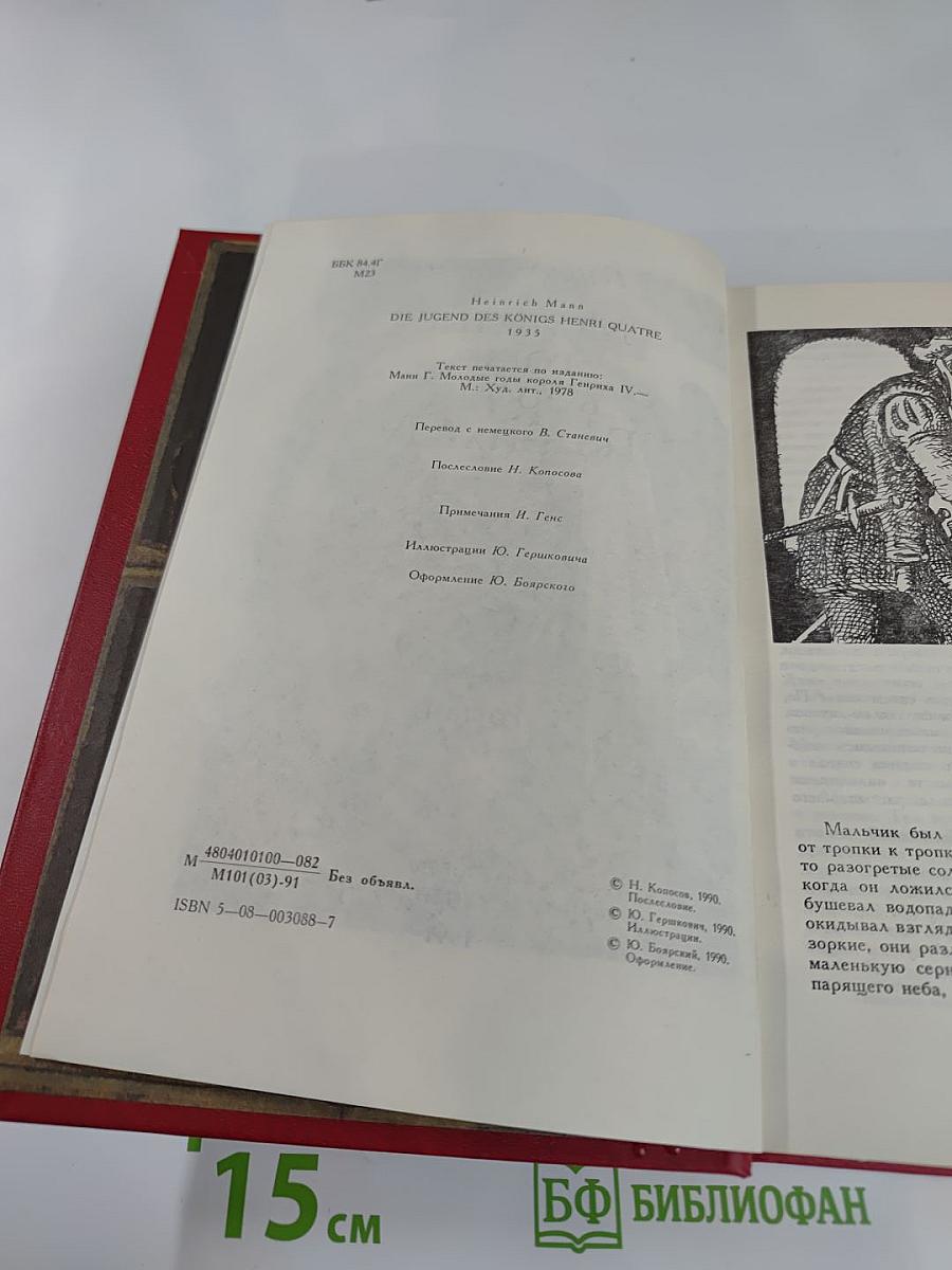 Молодые годы короля Генриха IV