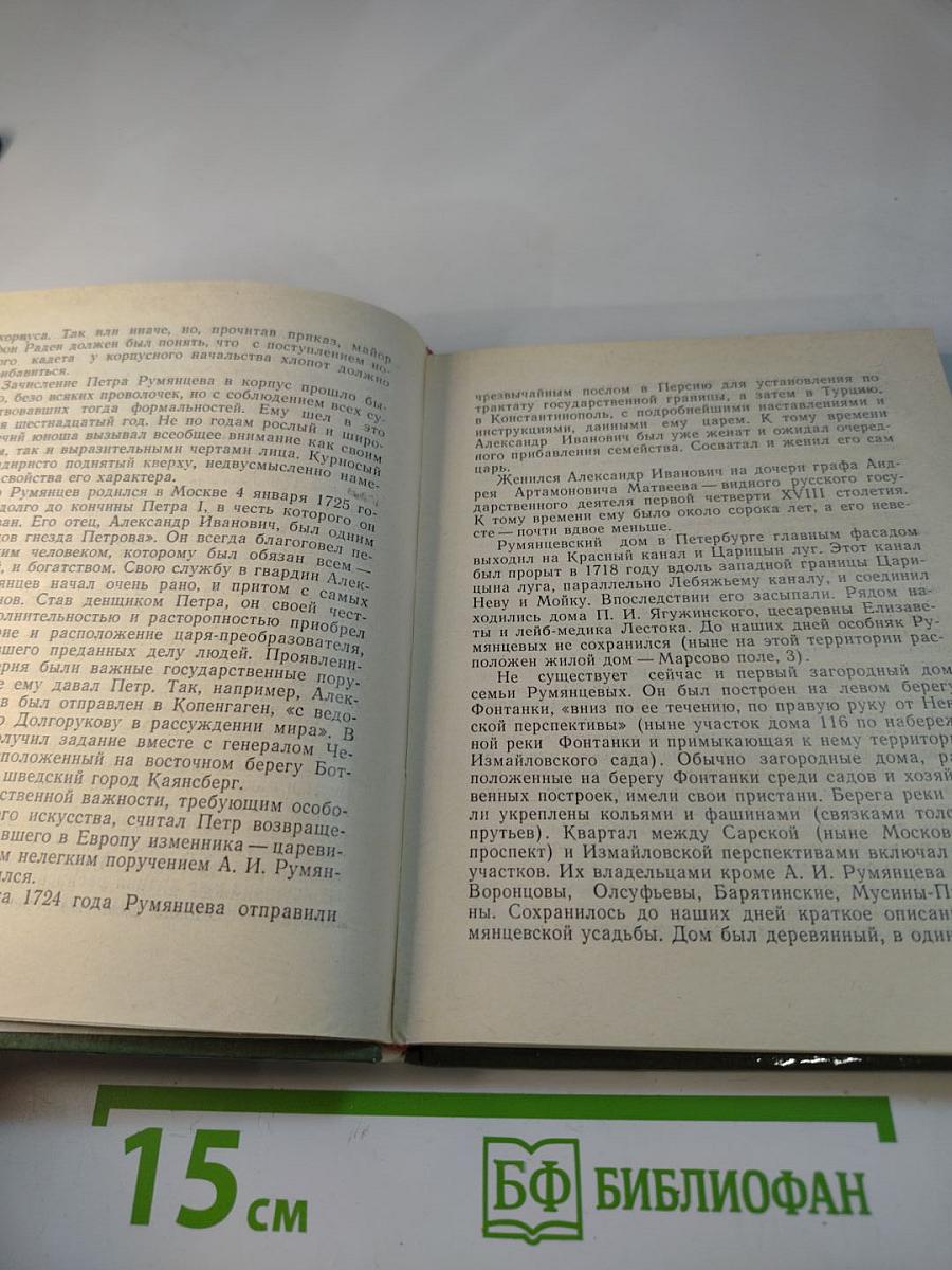 Румянцев в Петербурге