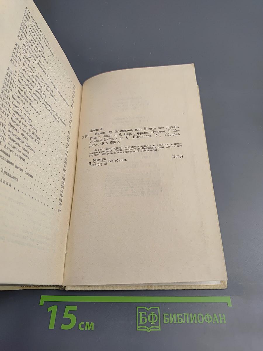 Виконт де Бражелон или Десять лет спустя. Части 5, 6 (Том III)