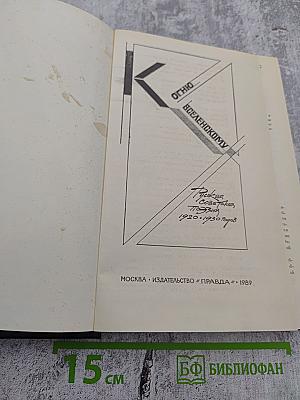 К ОГНЮ ВСЕЛЕНСКОМУ. Русская советская поэзия 1920-1930 годов
