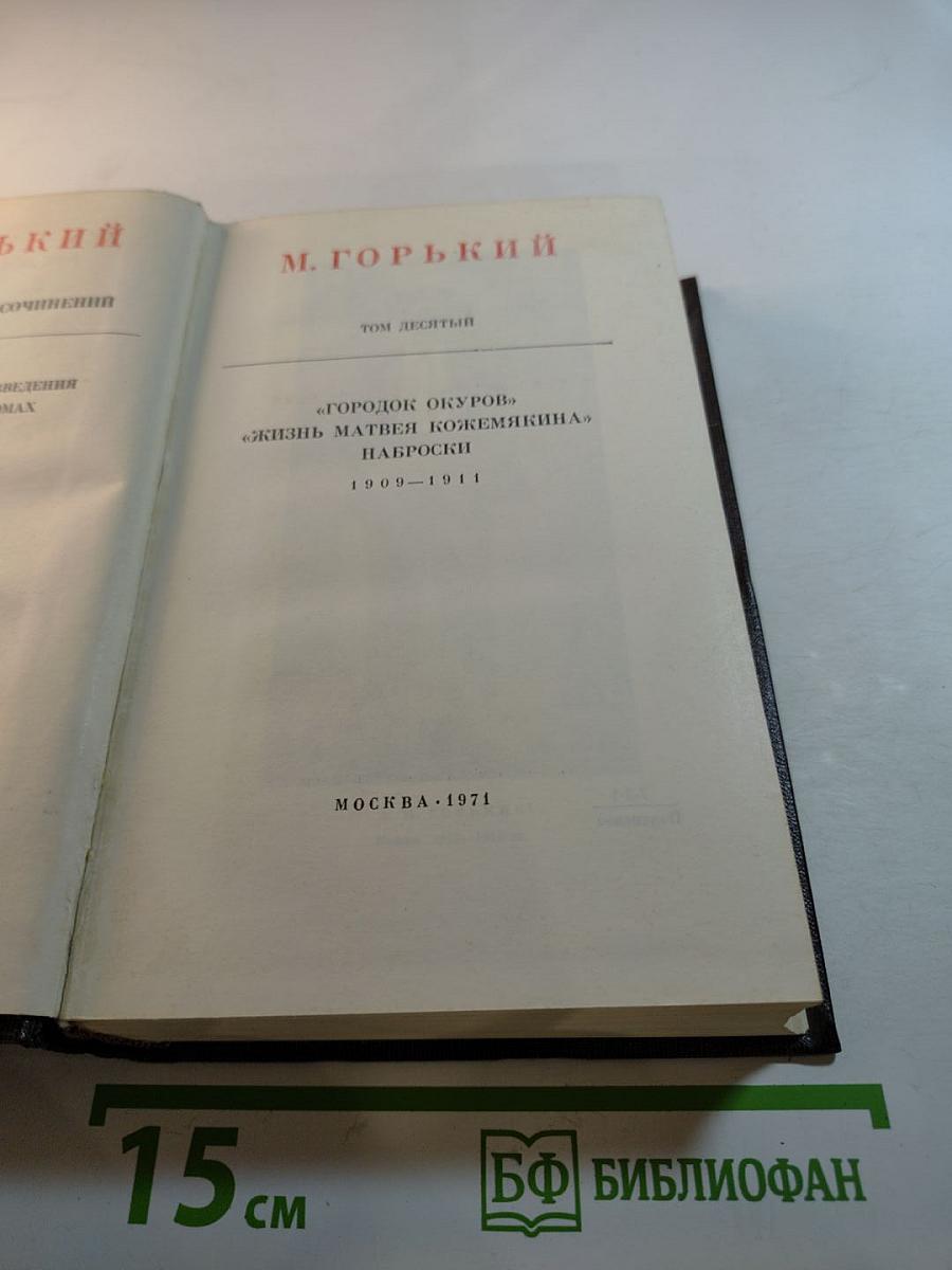 Собрание сочинений. Том десятый. Городок Окуров. Жизнь Матвея Кожемякина. Наброски (1909-1911)