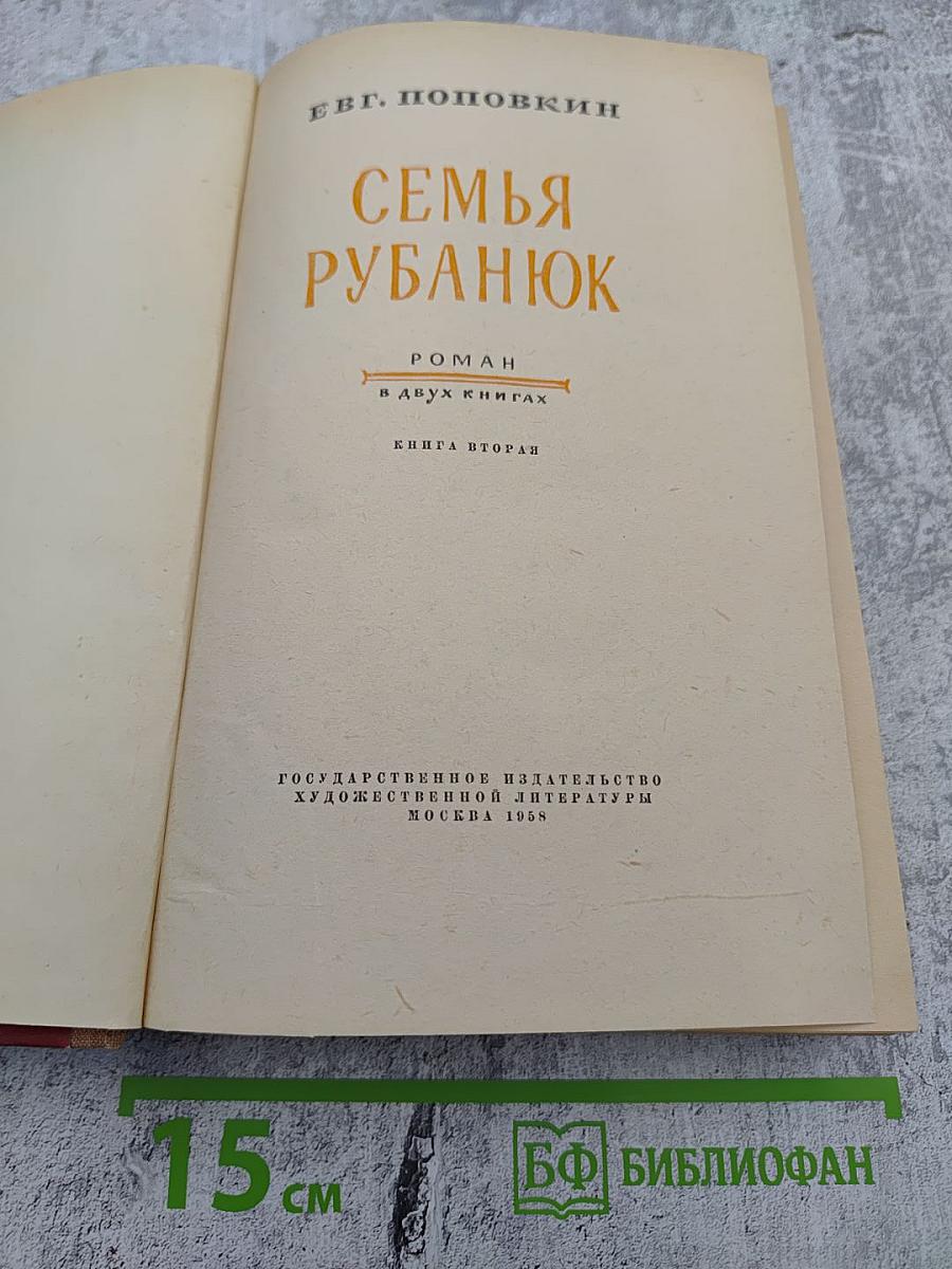 Семья Рубанюк. Книга вторая