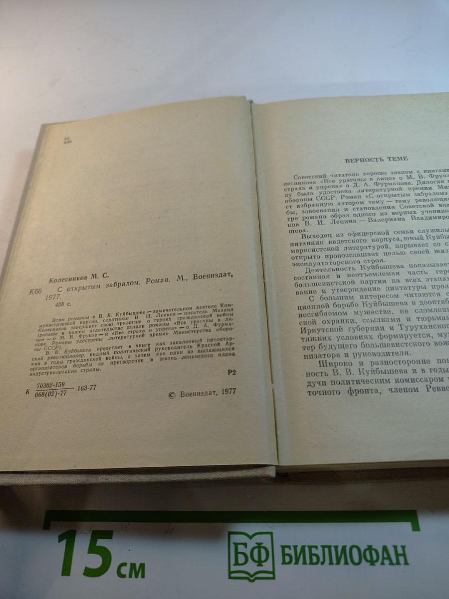 С открытым забралом