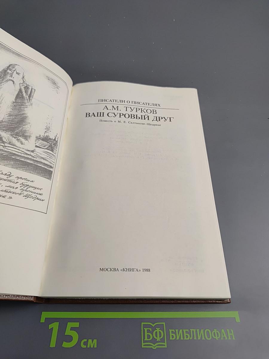 Ваш суровый друг. Повесть о М. Е. Салтыкове-Щедрине