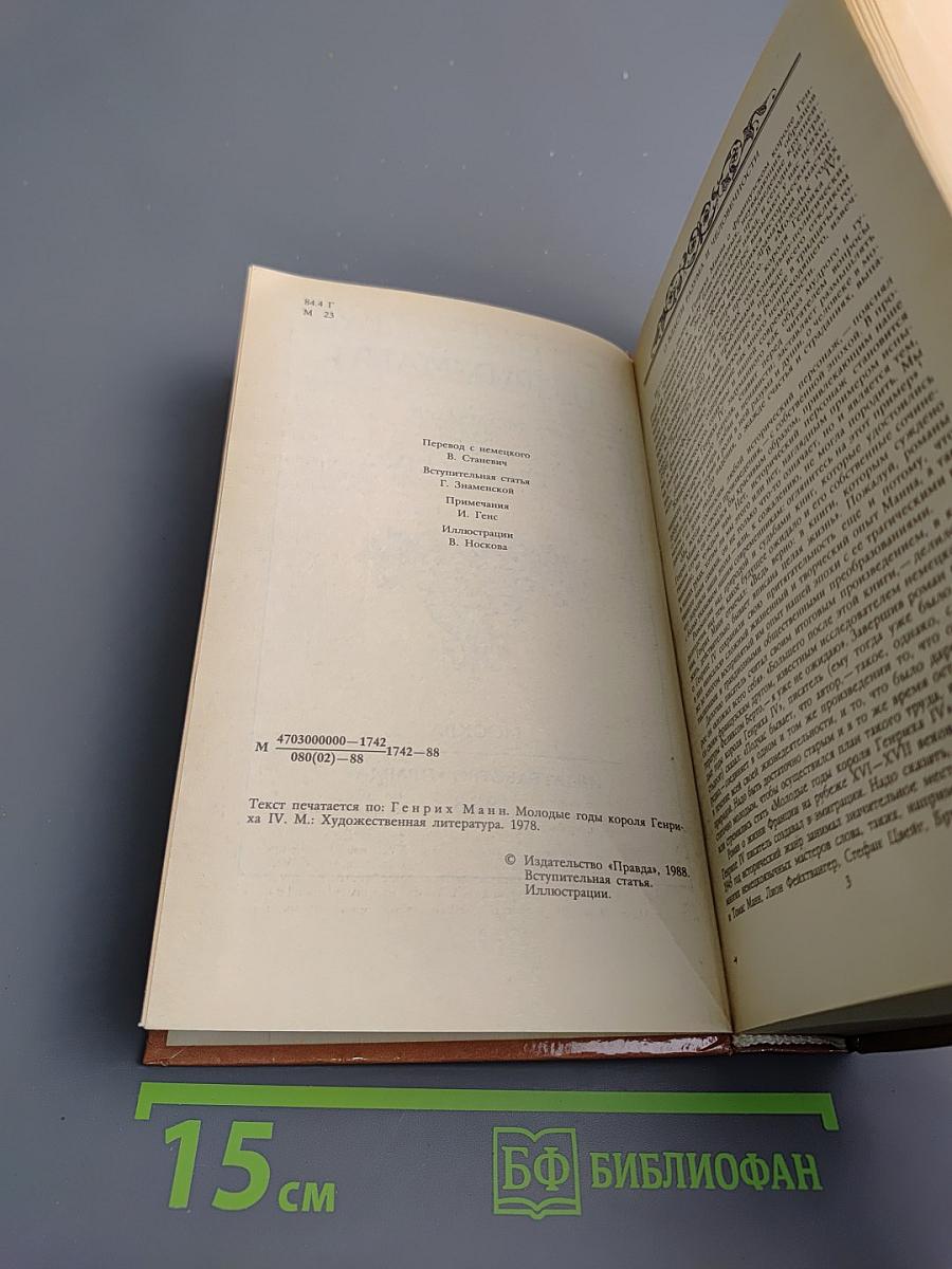 Молодые годы короля Генриха IV