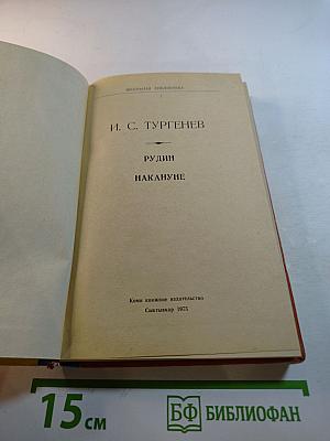 Рудин. Накануне