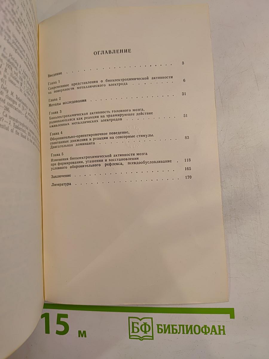 Биоэлектрохимическая активность головного мозга при обучении