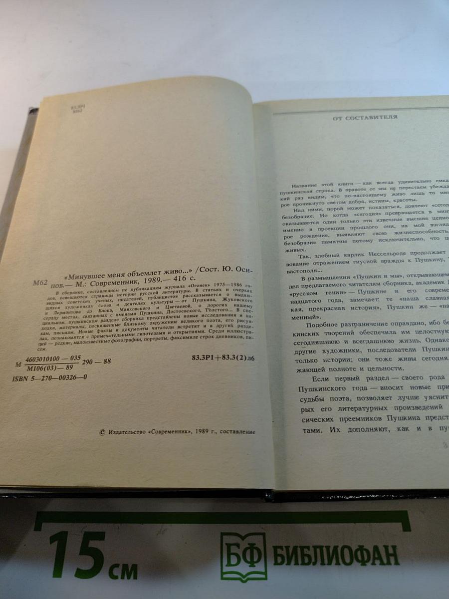 „Минувшее меня объемлет живо…“