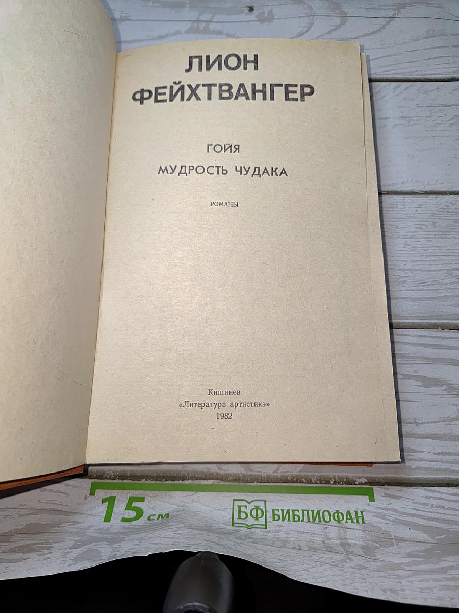 Гoйя. Мудрость чудака. Романы