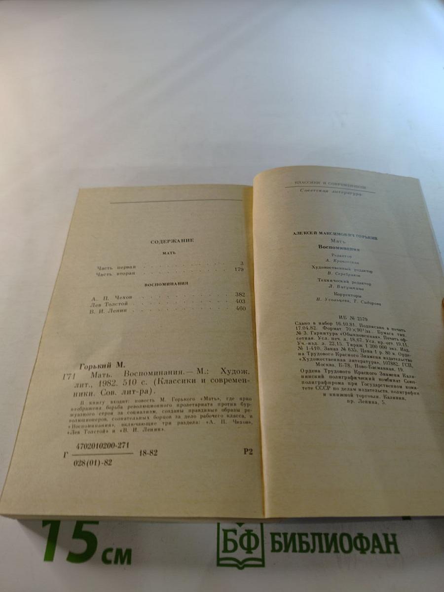 Мать. Воспоминания