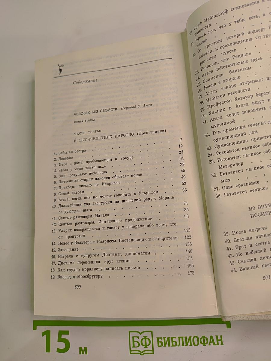 Человек без свойств. Книга вторая